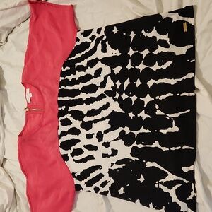 Calvin klein zebra print blouse like new